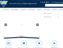 Tablet Screenshot of groupemiage.net